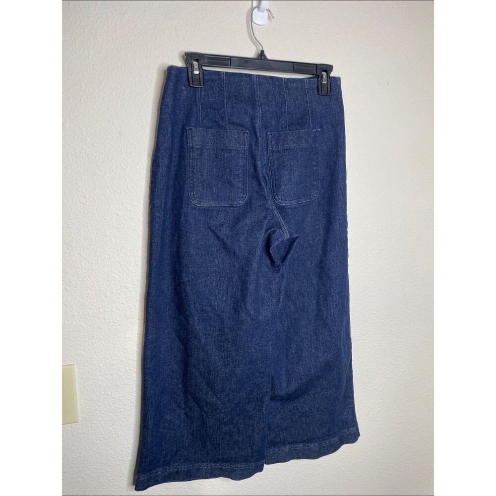 SPANX Wide Leg Jeans EveryWear Zero Waistband Cropped Size Medium - Picture 4 of 5